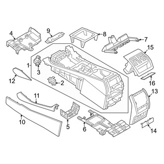 BMW OE - Center Console (Console Body & Lower Trim)