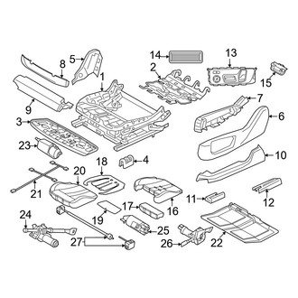 BMW OE - Seats & Tracks - Passenger Seat Components (Seat Cushion Components)