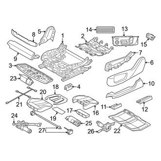 BMW OE - Seats & Tracks - Driver Seat Components (Seat Cushion Components)