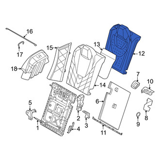 BMW OE - Rear Left Seat Back Cushion