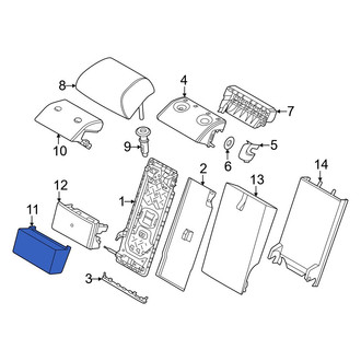BMW OE - Rear Lower Center Seat Back Cushion Cover