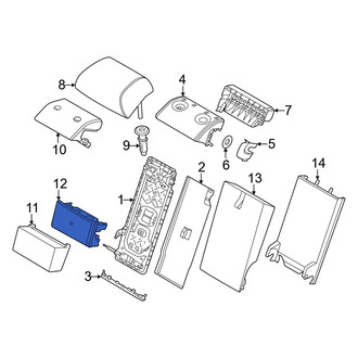 BMW OE - Rear Center Headrest Cushion