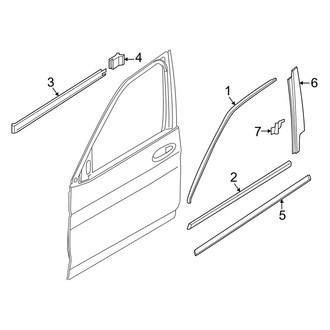 BMW OE - Front Door - Exterior Trim