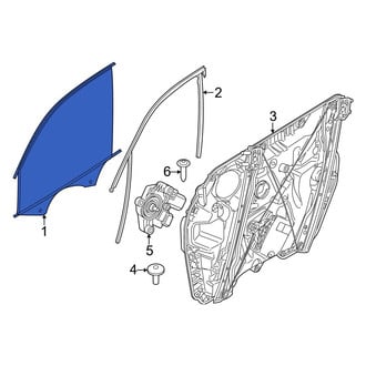 BMW OE - Front Left Door Glass