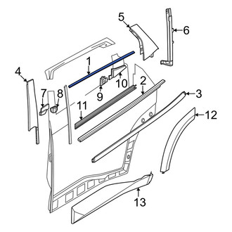 BMW OE - Front Right Door Reveal Molding