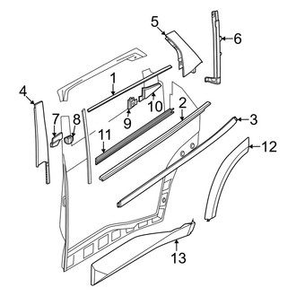 BMW OE - Rear Door - Exterior Trim