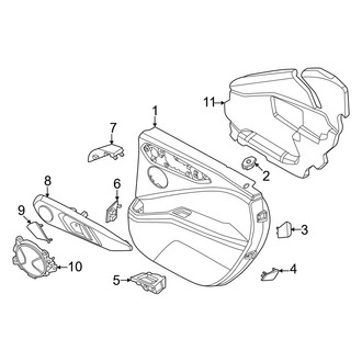BMW OE - Rear Door - Interior Trim (Label)