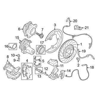 BMW OE - Rear Suspension - Brake Components