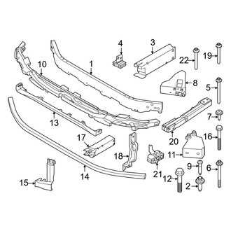 BMW OE - Front Bumper & Grille - Bumper & Components (W/O M Type Mounting & Support), (xDrive28i)