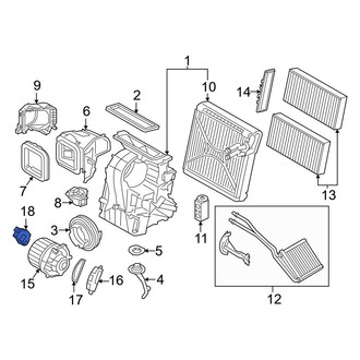 BMW OE - HVAC Air Adjustment Control Motor