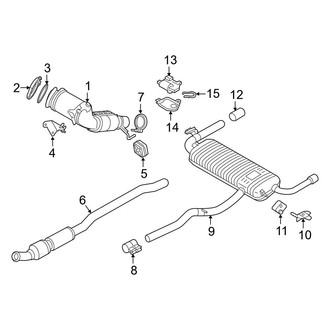 BMW OE - Exhaust System - Exhaust Components (sDrive28i / xDrive28i)