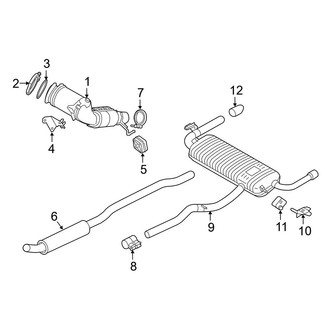 BMW OE - Exhaust System - Exhaust Components (M35i)