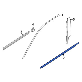 BMW OE - Front Left Door Belt Molding