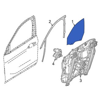 BMW OE - Rear Left Door Glass