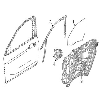 BMW OE - Front Door - Glass & Hardware