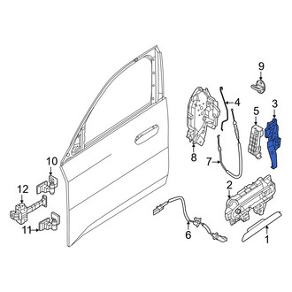 BMW OE - Front Left Outer Door Panel Carrier