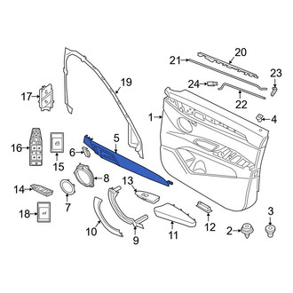 BMW OE - Front Right Door Trim Molding