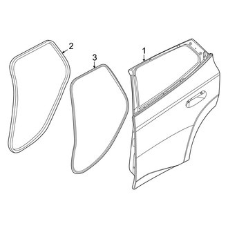 BMW OE - Rear Door - Door & Components