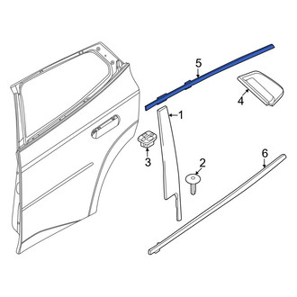 BMW OE - Front Left Door Reveal Molding