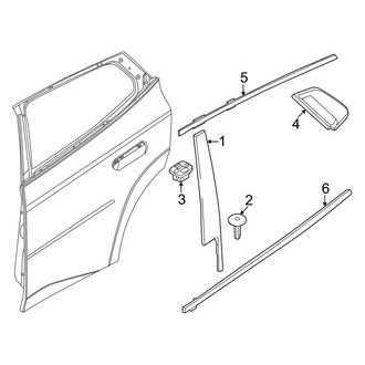 BMW OE - Rear Door - Exterior Trim