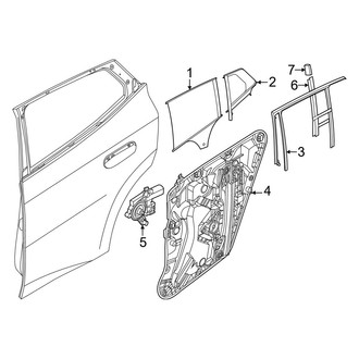 BMW OE - Rear Door - Glass & Hardware