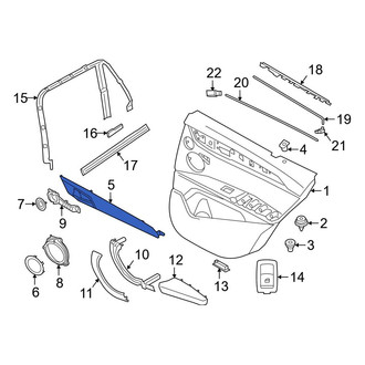 BMW OE - Front Right Door Trim Molding