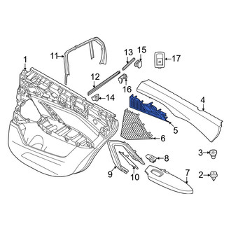 BMW OE - Rear Left Exterior Door Handle Base