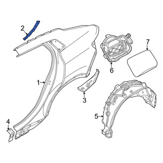BMW OE - Rear Left Body C-Pillar Reinforcement