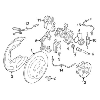 BMW OE - Rear Suspension - Brake Components (xDrive28i)