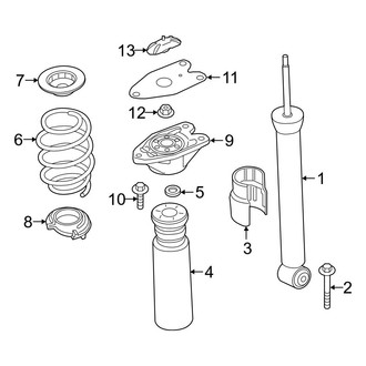 BMW OE - Rear Suspension - Shocks & Components (Hydraulic), (M35i xDrive)