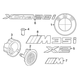 BMW OE - Lift Gate - Exterior Trim
