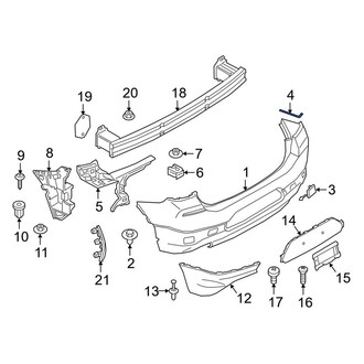 BMW OE - Rear Right Bumper Protection Pad