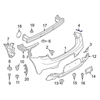 BMW OE - Rear Left Bumper Protection Pad