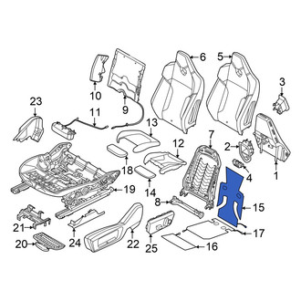 BMW OE - Front Right Upper Seat Heater Pad