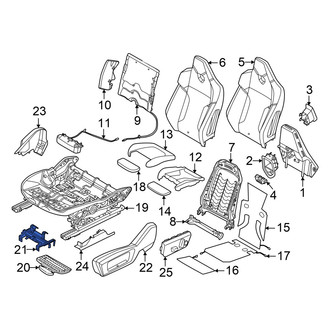 BMW OE - Front Left Power Seat Control Module Bracket