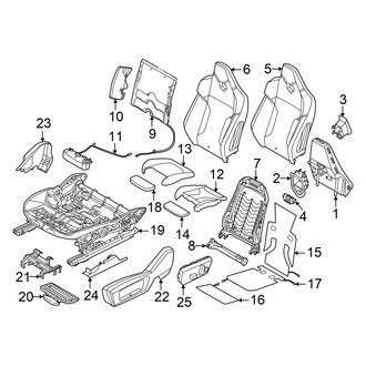 BMW OE - Seats & Tracks - Driver Seat Components (M Sport Seat)