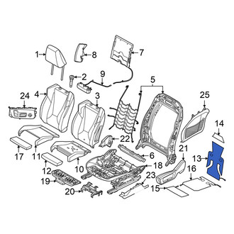 BMW OE - Front Left Upper Seat Heater Pad