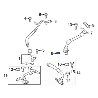 BMW OE - Turbocharger Oil Line O-Ring