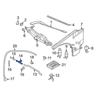 BMW OE - Front Windshield Washer Hose Connector