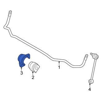 BMW OE - Rear Suspension Stabilizer Bar Bracket