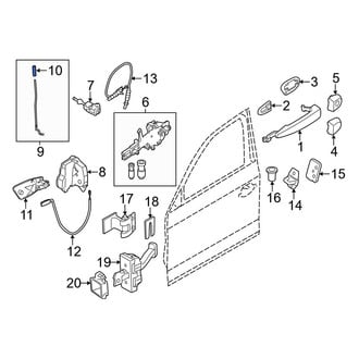 BMW OE - Front Door Lock Knob
