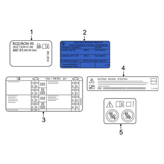 BMW OE - Emission Label