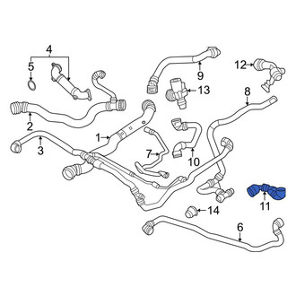 BMW OE - Upper Radiator Coolant Hose