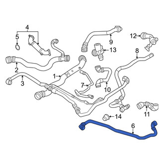 BMW OE - Upper Radiator Coolant Hose