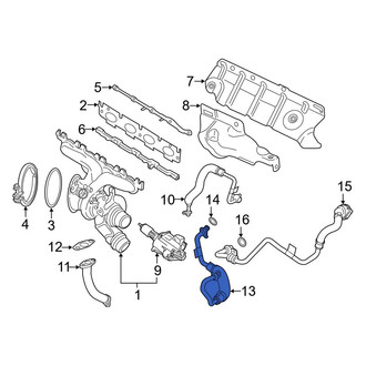 BMW OE - Turbocharger Coolant Line
