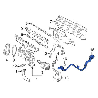 BMW OE - Turbocharger Coolant Line