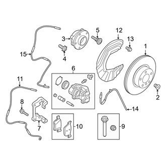 BMW OE - Front Suspension - Brake Components (W/O M Sport Brakes)