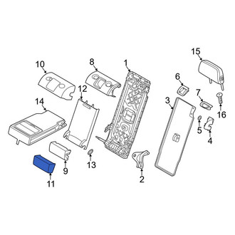 BMW OE - Rear Lower Center Seat Back Cushion Cover