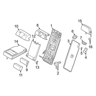 BMW OE - Seats & Tracks - Rear Seat Components (Seat Back, 20% Side)