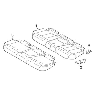 BMW OE - Seats & Tracks - Rear Seat Components (Seat Cushion Components)